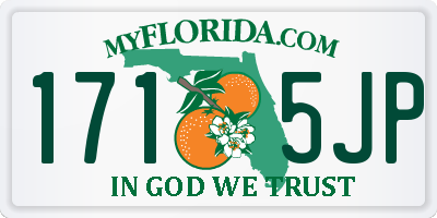 FL license plate 1715JP