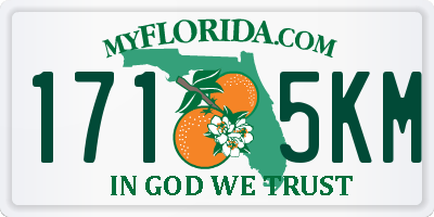 FL license plate 1715KM