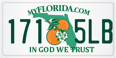 FL license plate 1715LB