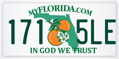 FL license plate 1715LE