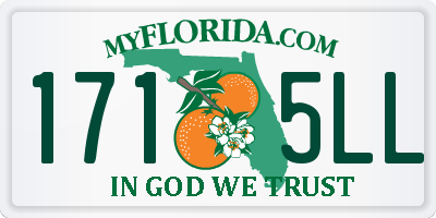 FL license plate 1715LL