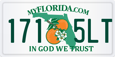 FL license plate 1715LT