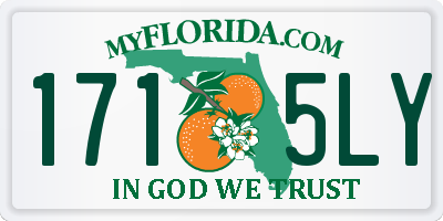 FL license plate 1715LY