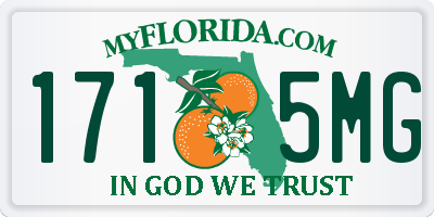 FL license plate 1715MG