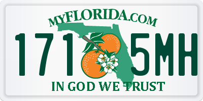 FL license plate 1715MH