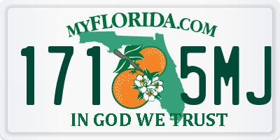 FL license plate 1715MJ