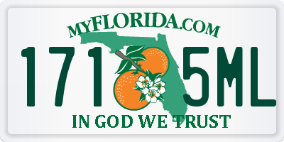 FL license plate 1715ML