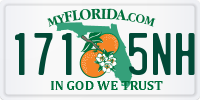 FL license plate 1715NH