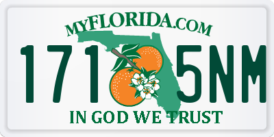 FL license plate 1715NM