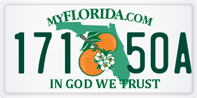 FL license plate 1715OA