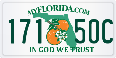 FL license plate 1715OC