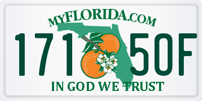 FL license plate 1715OF