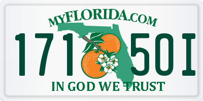 FL license plate 1715OI