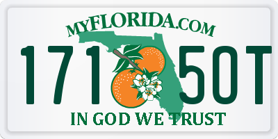 FL license plate 1715OT
