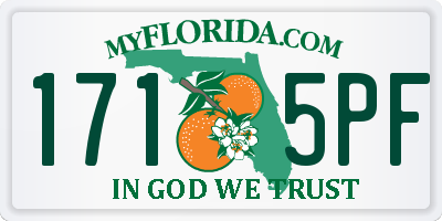FL license plate 1715PF