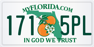 FL license plate 1715PL