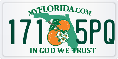 FL license plate 1715PQ