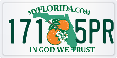 FL license plate 1715PR