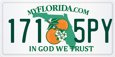 FL license plate 1715PY