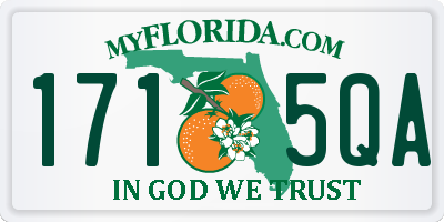 FL license plate 1715QA