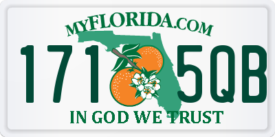FL license plate 1715QB
