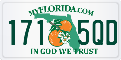 FL license plate 1715QD
