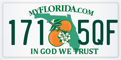 FL license plate 1715QF