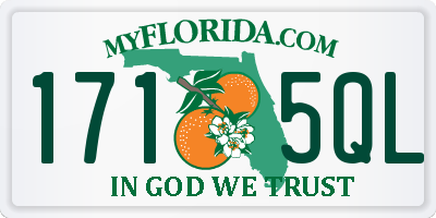 FL license plate 1715QL