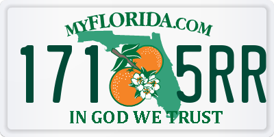 FL license plate 1715RR