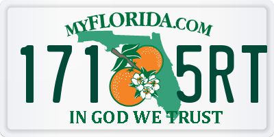 FL license plate 1715RT