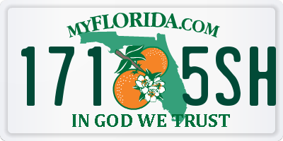 FL license plate 1715SH