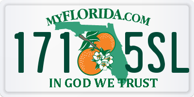 FL license plate 1715SL