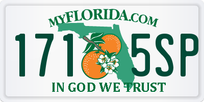 FL license plate 1715SP