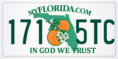 FL license plate 1715TC