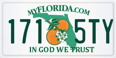 FL license plate 1715TY