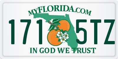 FL license plate 1715TZ