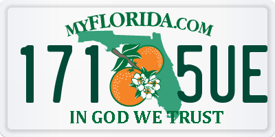 FL license plate 1715UE
