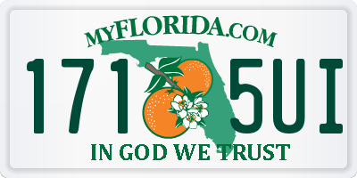 FL license plate 1715UI
