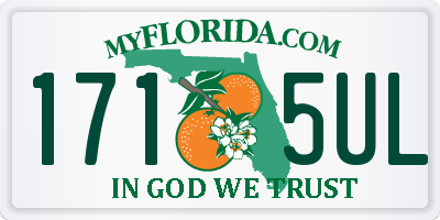 FL license plate 1715UL