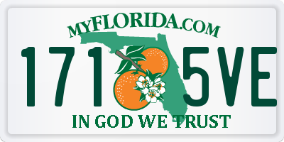FL license plate 1715VE