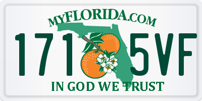 FL license plate 1715VF