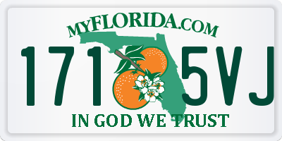 FL license plate 1715VJ