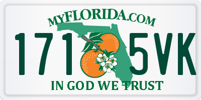 FL license plate 1715VK