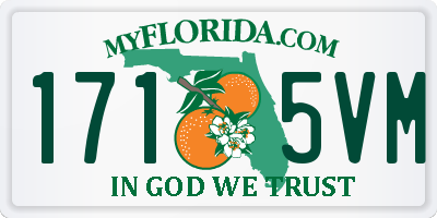 FL license plate 1715VM
