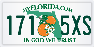 FL license plate 1715XS