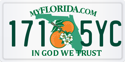 FL license plate 1715YC