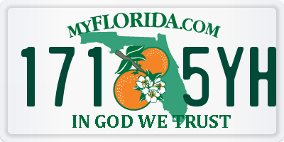 FL license plate 1715YH