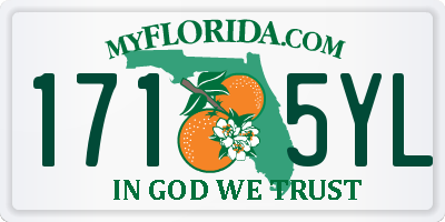 FL license plate 1715YL