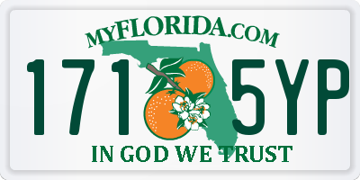 FL license plate 1715YP