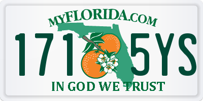 FL license plate 1715YS